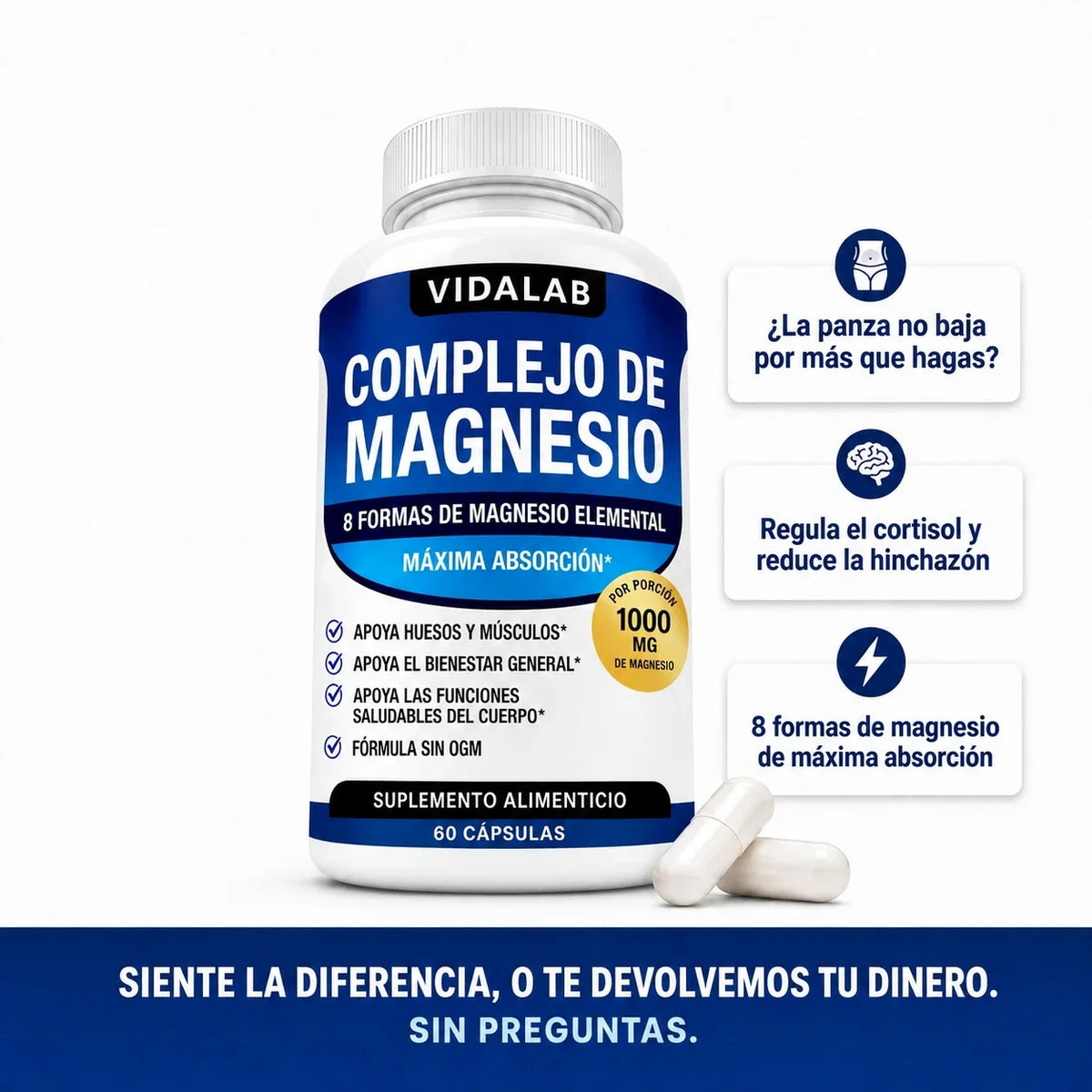 Complejo Magnesio Fórmula 8 en 1 VITALAB