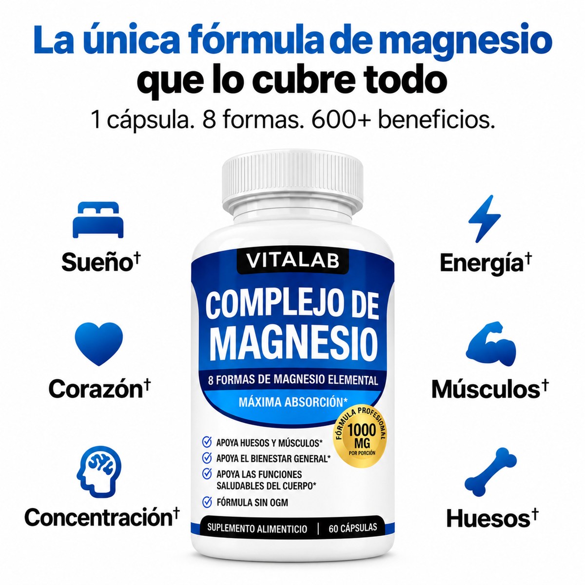 La única fórmula de magnesio que lo cubre todo